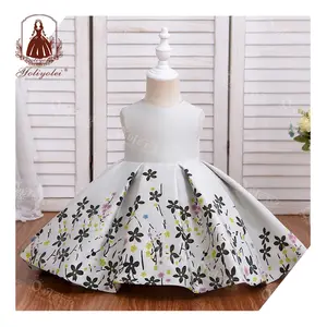 Free Sample Boutiques Children Clothes Girl Floral Kids Ball Gown Infant Kid Dresses For Girls 2-5 Years