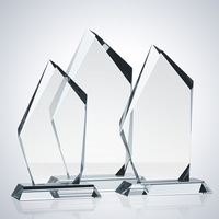 Plaques en cristal transparentes personnalisées, grade aaa, bon marché, bouclier en verre