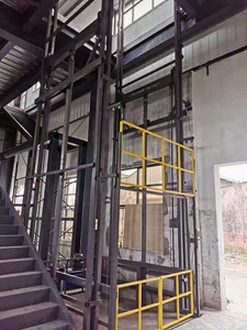 Tùy chỉnh nhà máy dọc vận chuyển hàng hóa thang máy treo tường điện vận chuyển hàng hóa thang máy công nghiệp thủy lực nâng nền tảng hoist - Product Image 6