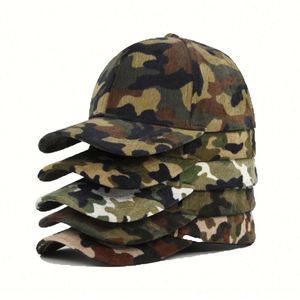 Casquette de baseball sportive en velours côtelé respirant à visière incurvée, couleur camouflage, idéale pour le printemps, l'automne et l'hiver – Meilleure vente - Product Image 1