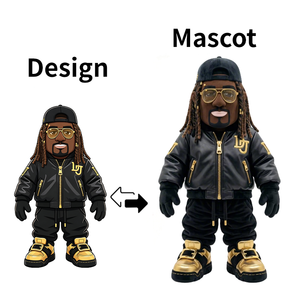 Costume de mascotte DJ cool pour garçon, personnages fantaisie personnalisés, fabrication directe d'usine OEM, pour fête de carnaval, cosplay - Product Image 1