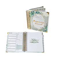 Carnets de notes et agendas personnalisés haut de gamme à couverture rigide avec reliure spirale métallique double boucle Wire-O