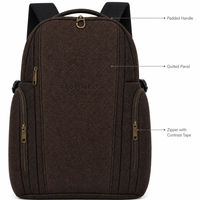 Sac à dos pour ordinateur portable unisexe, imperméable, 0,74 kg, en polyester, avec fermeture éclair, pour les voyages d'affaires, 44 x 35 x 14 cm