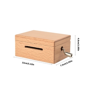 15 <span class=keywords><strong>Note</strong></span> DIY Bois Manivelle Boîte À Musique Kits <span class=keywords><strong>Piano</strong></span> Papier Bande Bandes Trou Perforateur Mécanisme Écologique Vintage 60s Son - Product Image 2