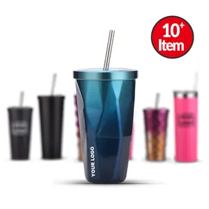 WB Double Wall Stainless Steel Coffee Cup Coffee with Lid and Straw Wholesale Thermal Custom Reusable Coffee Cup