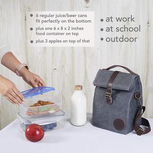 Sac À Lunch Isolé sur mesure Bureau Sac à Lunch En <span class=keywords><strong>Toile</strong></span> Cirée Sac à Lunch Adulte - Product Image 3