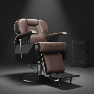 Fauteuil de Barbier Marron Moderne à Prix Réduit pour École et Salon – Prix de Gros Incluant la Livraison pour Coiffure et Usage Domestique - Product Image 1