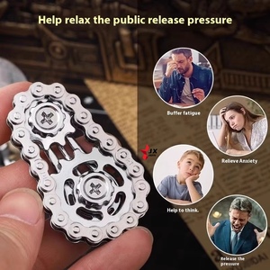 Modelo personalizado Metal <span class=keywords><strong>bicicleta</strong></span> cadena Fidget <span class=keywords><strong>Spinner</strong></span> grande pequeño engranaje con Spinning Anti-Stress Relief juguete para niñas - Product Image 5