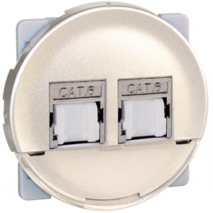 Comete อะแดปเตอร์และขั้วต่อซ็อกเก็ตสอง RJ45แบบหุ้มด้วยฉนวนกันความร้อน Cat.6ไทเทเนียมเกรด2ทีวี - Product Image 1