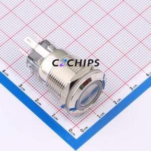 HY-19A-P11-S-E-G12V-CU-008 <b>Push</b> <b>Button</b> <b>Switch</b> Through hole Component (THT) <b>Switch</b> - Product Image 1