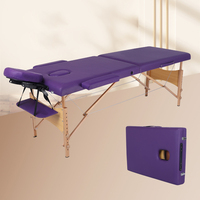 Neue hölzerne Massageliege, verstellbar, tragbar, faltbar, höhenverstellbar