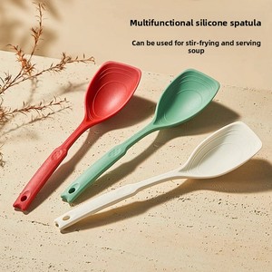 Spatula Silikon Multifungsi & Sekop Masak untuk Kebutuhan Sehari-hari, <span class=keywords><strong>Anti</strong></span> Lengket, <span class=keywords><strong>Anti</strong></span> Selip, Tahan Suhu Tinggi, Peralatan Dapur - Product Image 2