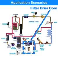 Filtre déshydrateur universel de remplacement D48 Standard Moisture Capacity pour coque de filtre déshydrateur, garantie non disponible