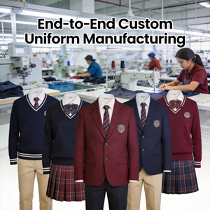 OEMカスタム学生用トラックスーツセット子供用ユニセックス学校服小学校中学校制服 - Product Image 6