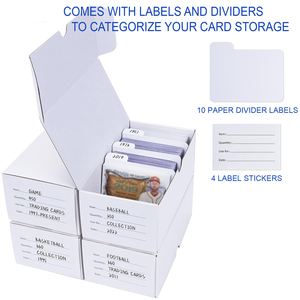 Caja <span class=keywords><strong>de</strong></span> Almacenamiento <span class=keywords><strong>de</strong></span> Cartón Corrugado con Divisores y Etiquetas para Almacenamiento y Colección <span class=keywords><strong>de</strong></span> Tarjetas <span class=keywords><strong>de</strong></span> Estrellas Pop/TCG/Magic/Mtg, Horizontal - Product Image 6