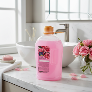 Jabón Líquido para Manos AQUAVERA, Jabón de Tocador con Ingredientes Químicos - Aroma a Rosas 2500ml - Product Image 3