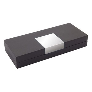 Boîte noire lisse avec étui à crayons, organisateur de rangement pour stylos et outils d'écriture - Product Image 3