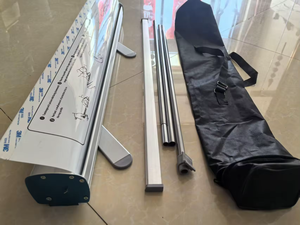Espositore <span class=keywords><strong>Roll</strong></span>-<span class=keywords><strong>up</strong></span> in Alluminio Personalizzato Resistente al Vento, Stand Pubblicitario Retrattile Portatile con Borsa per il Trasporto - Product Image 2