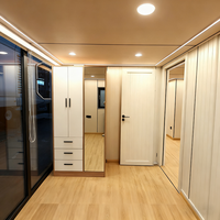 Structure en acier et fibre de verre, villa modulaire moderne de 20 pieds, mobile, hôtel, cabine intelligente Apple, conteneur de couchage, maison, garantie de 2 ans