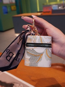 ที่ใส่ Airpod ขนาดเล็กป้องกันตัวเองใหม่เคสลิปสติกหนัง PU กระเป๋าสตางค์กระเป๋าสตางค์เก็บกุญแจ - Product Image 4