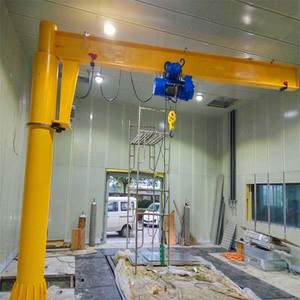 360 Degree Slewing Jib Crane 2ton Floor Mounted Electric Hoist Engine Motor Bearing Core Components 5m Span - Product Image 2