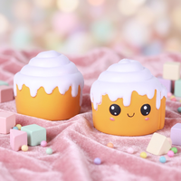 Jouet Squishy en PU à remontée lente en forme de gâteau pour adultes, jouet anti-stress en mousse pour garçons et filles
