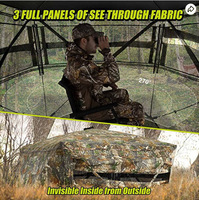 Tente de chasse en tissu Oxford 270 pour 2 personnes, camouflage, une chambre, imperméable, pour le camping et la chasse au canard