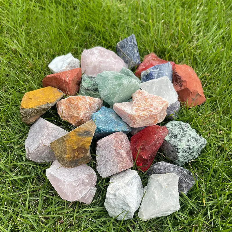 Piedras rugosas de alta calidad, piedra de cristal Natural, al por mayor
