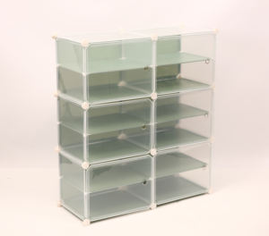 Armario Zapatero de granito <span class=keywords><strong>verde</strong></span>, organizador de almacenamiento simple modular, caja de cubo de plástico, bricolaje - Product Image 1