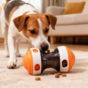 Juguetes de Plástico para Mascotas, Rompecabezas, Juguete Antiderrames, Resistente a Mordeduras, para Masticar y Limpiar Dientes, con Compartimento Oculto para Comida, Alivia el Aburrimiento - Product Image 4