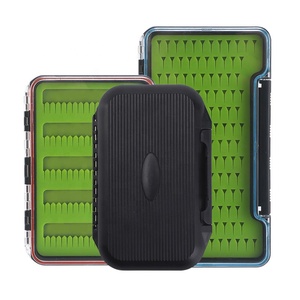 3 Sizes Fly Fishing Hook Box Black Green Fishing Tackle Boxes Hook Storage Box
