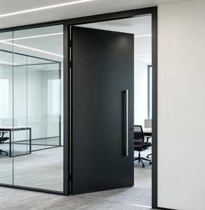 Qifan minimalist Steel Security Door Interior Side Opening Finished Surface Sound Insulation Office Building Use - Product Image 5