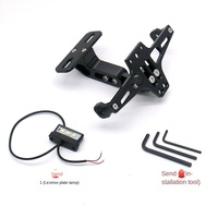 Support de plaque d'immatriculation pliable universel en alliage d'aluminium pour scooter électrique