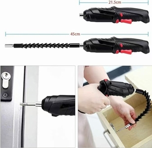 Mini destornillador eléctrico inalámbrico con batería de litio recargable por USB, juego de 47 puntas y enchufes, taladro para montaje de muebles en el hogar - Product Image 3