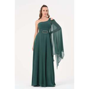 DANS Women's <b>Emerald</b> Green Solid Color Casual Tunic <b>Dress</b> with Regular Fit, Comfortable Fabric, and Modern Style for Everyday - Product Image 2