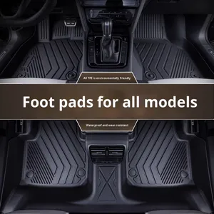Alfombrillas para Auto, Juego Completo <span class=keywords><strong>de</strong></span> TPE, Impermeables, Antideslizantes, Ajuste Personalizado para Todos los Modelos, Accesorios Interiores Inodoros - Product Image 2
