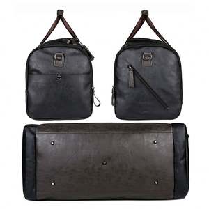 Sac de voyage en cuir PU grande capacité personnalisé à la mode, sac de voyage décontracté pour hommes, vente chaude - Product Image 4