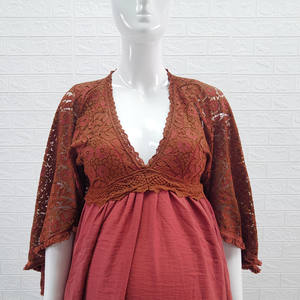 <span class=keywords><strong>Robe</strong></span> de photographie de maternité d'inspiration bohème: <span class=keywords><strong>longue</strong></span> <span class=keywords><strong>robe</strong></span> en dentelle pour les séances de mariage des femmes enceintes - Product Image 6