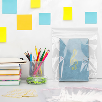 Sacs d'emballage pour vêtements avec logo personnalisé, autocollants OPP, pour sous-vêtements, vêtements, chaussettes, emballage cadeau, pochettes en plastique transparentes