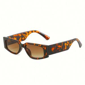 Lunettes de soleil carrées rétro couleur bonbon tendance 2022, lunettes de soleil rectangulaires à petite monture pour hommes et femmes - Product Image 6