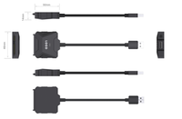 Adaptador de Cable USB 3.0 de Alta Velocidad a SATA, Conector de 22 Pines para SSD/HDD de 2.5/3.5 Pulgadas, Convertidor de Transferencia de Datos Externos