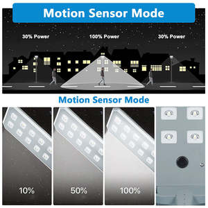 Lampadaire solaire tout-en-un étanche IP65 200W, lampe solaire intégrée pour une utilisation en extérieur dans les jardins, les routes, les paysages - Product Image 6