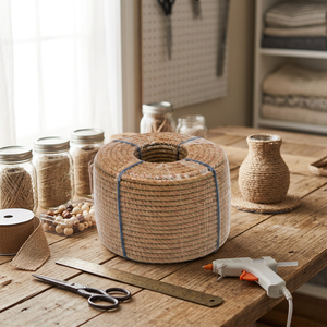 Cordon en coton naturel de qualité supérieure, couleur camel, écologique, biodégradable, pour projets de macramé faits main et décoration - Product Image 1