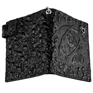 Vendita calda commercio portafoglio uomo in pelle demone teschio morto dio Punk <span class=keywords><strong>Rock</strong></span> catena a catena a catena - Product Image 5