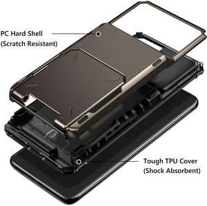 Étui portefeuille pour cartes de crédit pour Samsung <span class=keywords><strong>Galaxy</strong></span> S21 S22 Ultra <span class=keywords><strong>S10</strong></span> <span class=keywords><strong>E</strong></span> S20 FE 5G Note 20 10 9 8 S7 S8 S9 Plus - Product Image 4