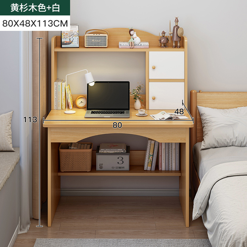 80cm single table [double door]-rubber wood