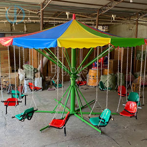 मजेदार बच्चों मनोरंजन पार्क आकर्षण लिफ्ट फ्लाइंग चेयर कारौसेल मिनी फ्लाइंग चेयर कैरोसेल के लिए सवारी - Product Image 4