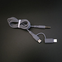 Câbles audio 2-en-1 USB-C et 8 broches vers jack 3,5 mm pour haut-parleurs stéréo haute fidélité et écouteurs de voiture