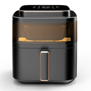 2025 fabbrica di vendita calda 6L capacità di cesto antiaderente aria cucina per Pizza <span class=keywords><strong>accessori</strong></span> per forno 1400W <span class=keywords><strong>friggitrice</strong></span> ad aria senza olio con finestra a vista - Product Image 1