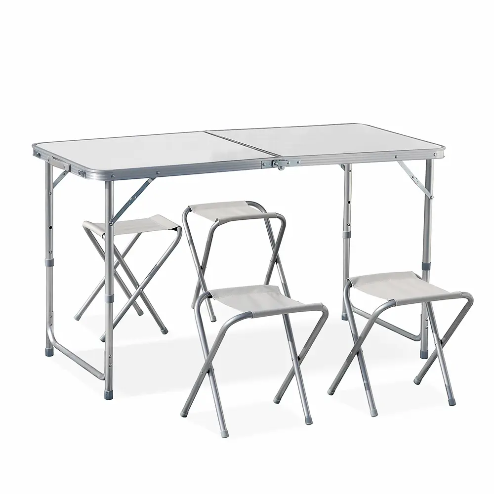 Ensemble Table et chaises de Camping, mobilier Portable en aluminium, Table de jardin pliable, barbecue pique-nique, plein air,